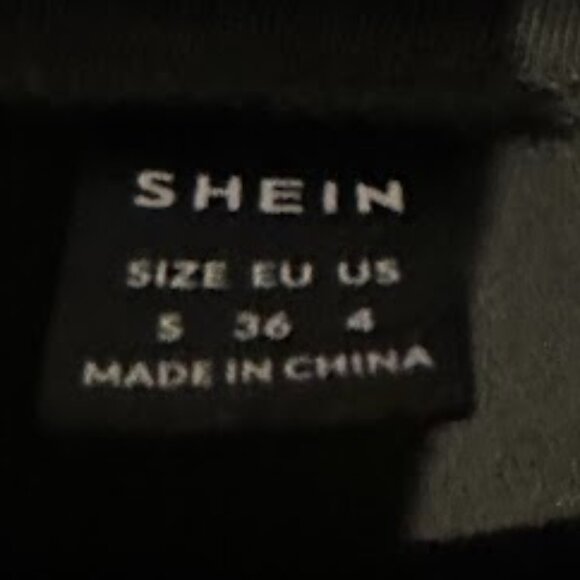 Shein Black Oversized T-Shirt with Sun and Moon Graphic - Picture 4 of 4